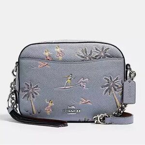 RARE Coach Camera Bag With Hawaiian Print